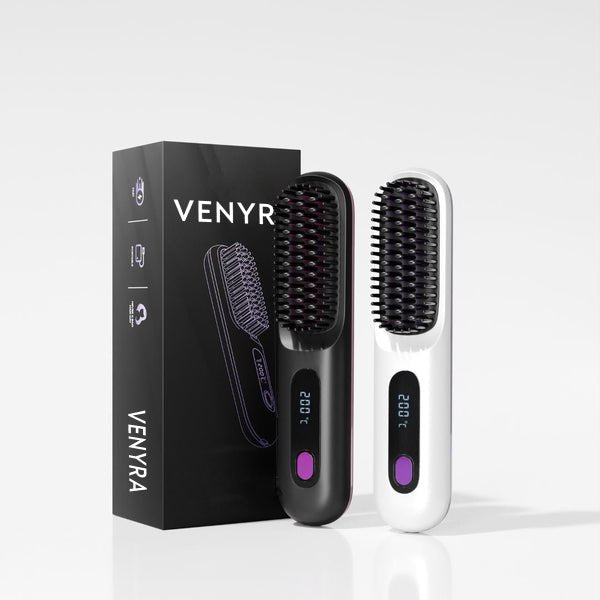 VENYRA ELEGANZA PRO - Brosse Lissante Chauffante Professionnelle