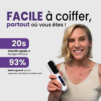 VENYRA ELEGANZA PRO - Brosse Lissante Chauffante Professionnelle