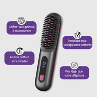 VENYRA ELEGANZA PRO - Brosse Lissante Chauffante Professionnelle