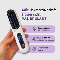 VENYRA ELEGANZA PRO - Brosse Lissante Chauffante Professionnelle